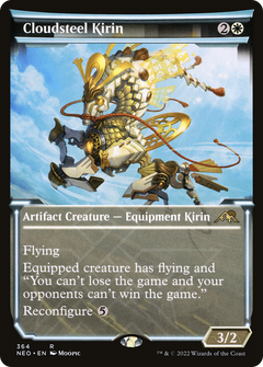 Cloudsteel Kirin (Showcase Soft Glow) [Kamigawa: Neon Dynasty]-1