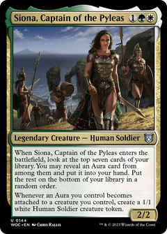 Siona, Captain of the Pyleas [Wilds of Eldraine Commander]-1