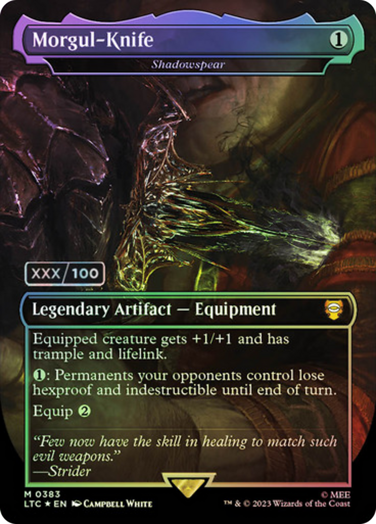 Morgul-Knife - Shadowspear (Serialized) [The Lord of the Rings: Tales of Middle-Earth Commander]-1