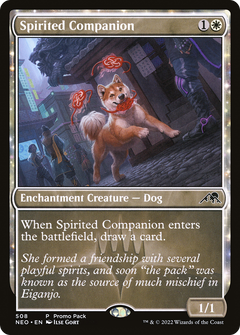 Spirited Companion (Promo Pack) [Kamigawa: Neon Dynasty Promos]-1