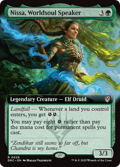 Nissa, Worldsoul Speaker (Extended Art) [Aetherdrift Commander]-1