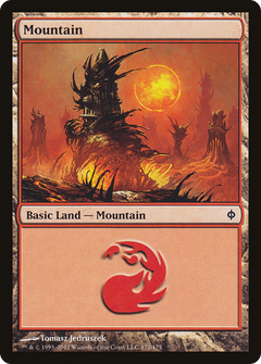Mountain (172) [New Phyrexia]-1