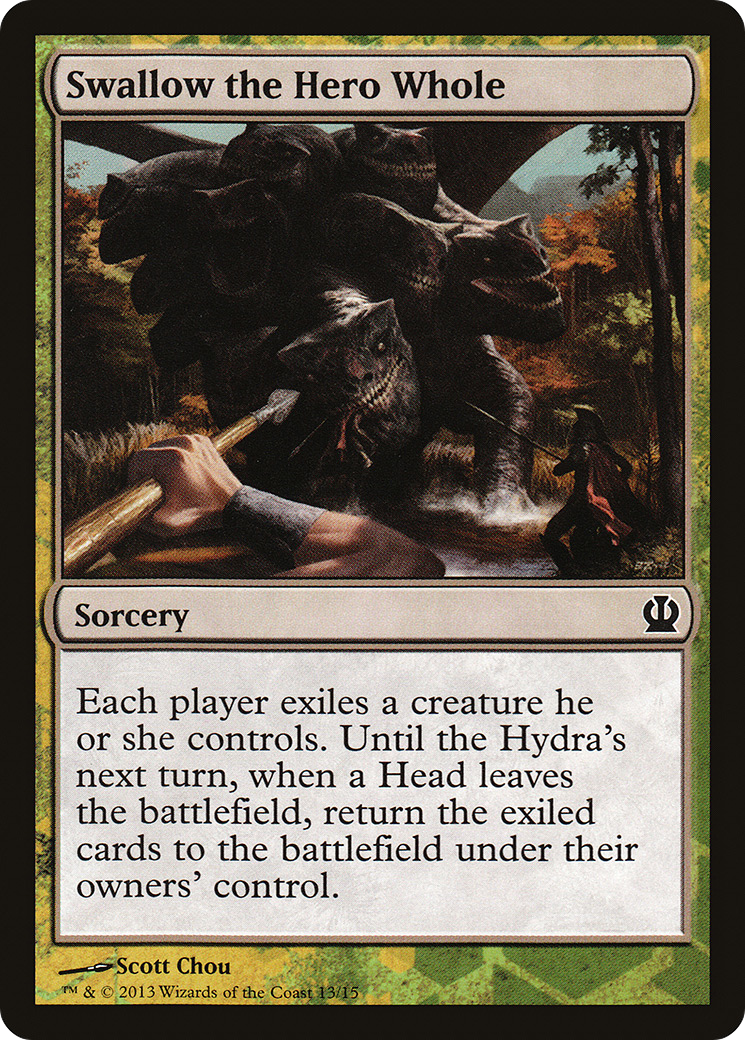 Swallow the Hero Whole [Theros Face the Hydra]-1