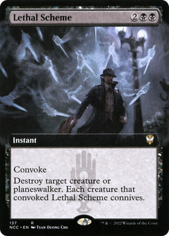 Lethal Scheme (Extended Art) [Streets of New Capenna Commander]-1