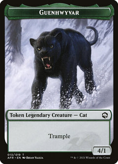 Spider // Guenhwyvar Double-Sided Token [Dungeons & Dragons: Adventures in the Forgotten Realms Tokens]-2