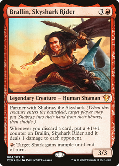 Brallin, Skyshark Rider [Commander 2020]-1