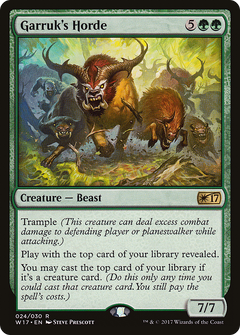 Garruk's Horde [Welcome Deck 2017]-1