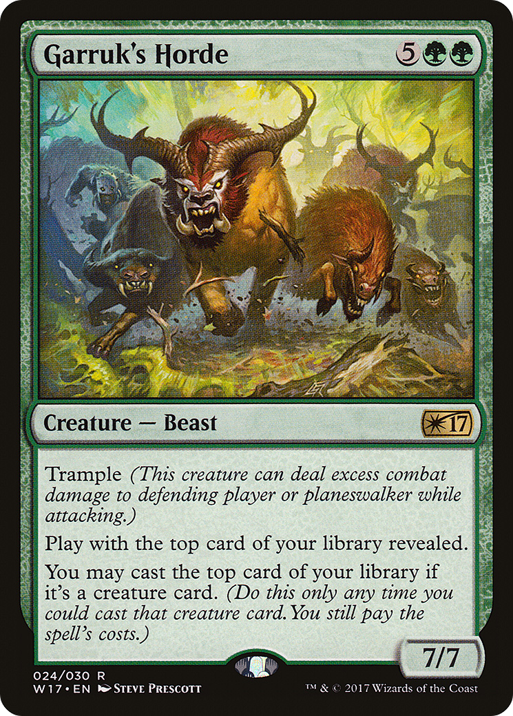 Garruk's Horde [Welcome Deck 2017]-1