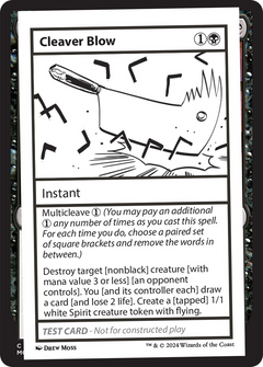 Cleaver Blow [Mystery Booster 2 Playtest Cards]-1