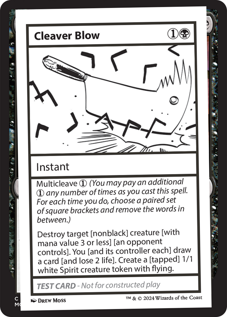 Cleaver Blow [Mystery Booster 2 Playtest Cards]-1