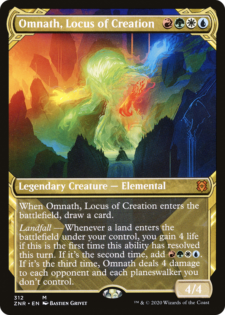 Omnath, Locus of Creation (Showcase) [Zendikar Rising]-1