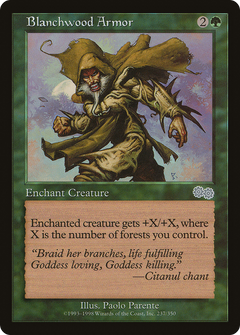Blanchwood Armor [Urza's Saga]-1