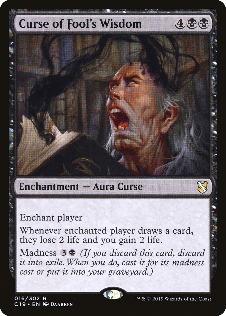 Curse of Fool's Wisdom [Commander 2019]-1