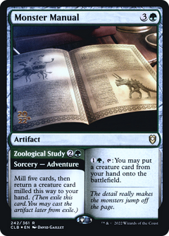 Monster Manual // Zoological Study [Commander Legends: Battle for Baldur's Gate Prerelease Promos]-1