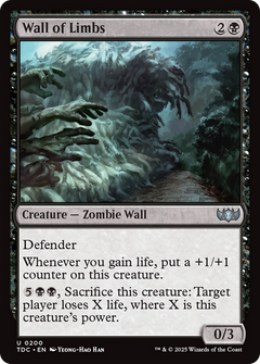 Wall of Limbs (TDC-200) - Commander: Tarkir: Dragonstorm-1