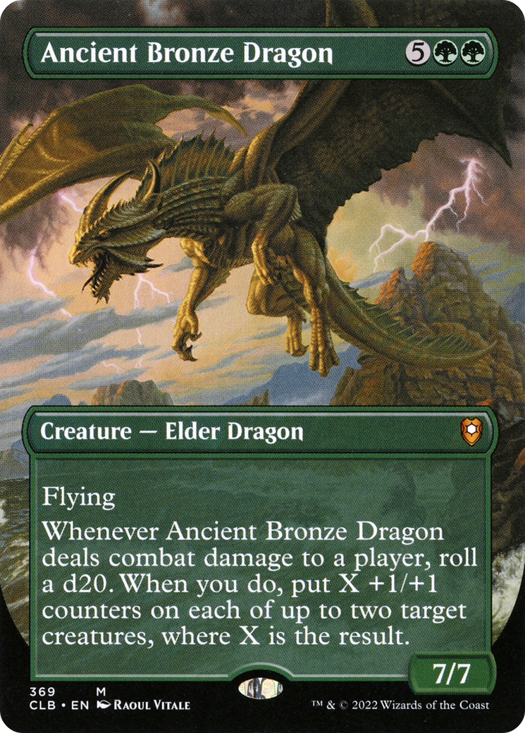 Ancient Bronze Dragon (Borderless Alternate Art) [Commander Legends: Battle for Baldur's Gate]-1