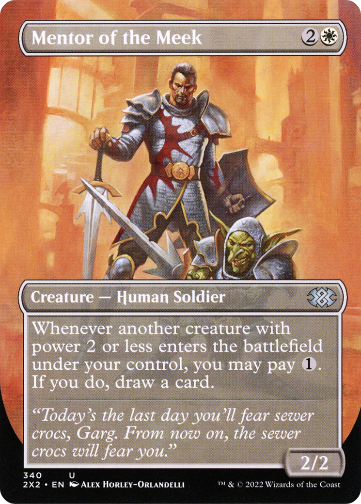 Mentor of the Meek (Borderless Alternate Art) [Double Masters 2022]-1