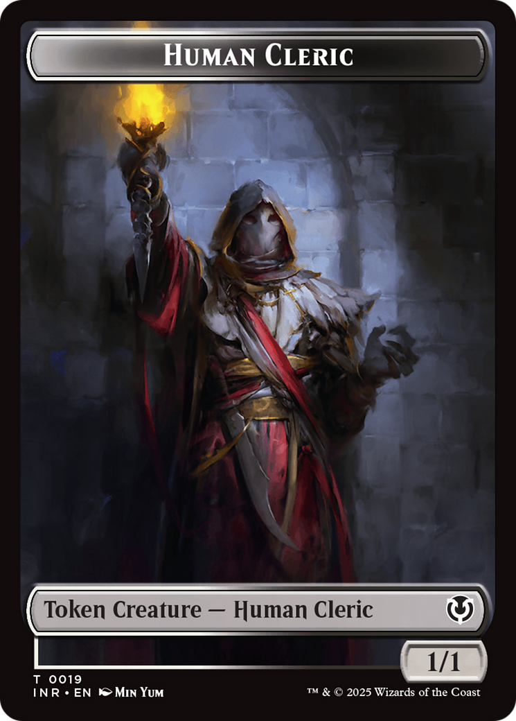 Demon // Human Cleric Double-Sided Token [Innistrad Remastered Tokens]-2