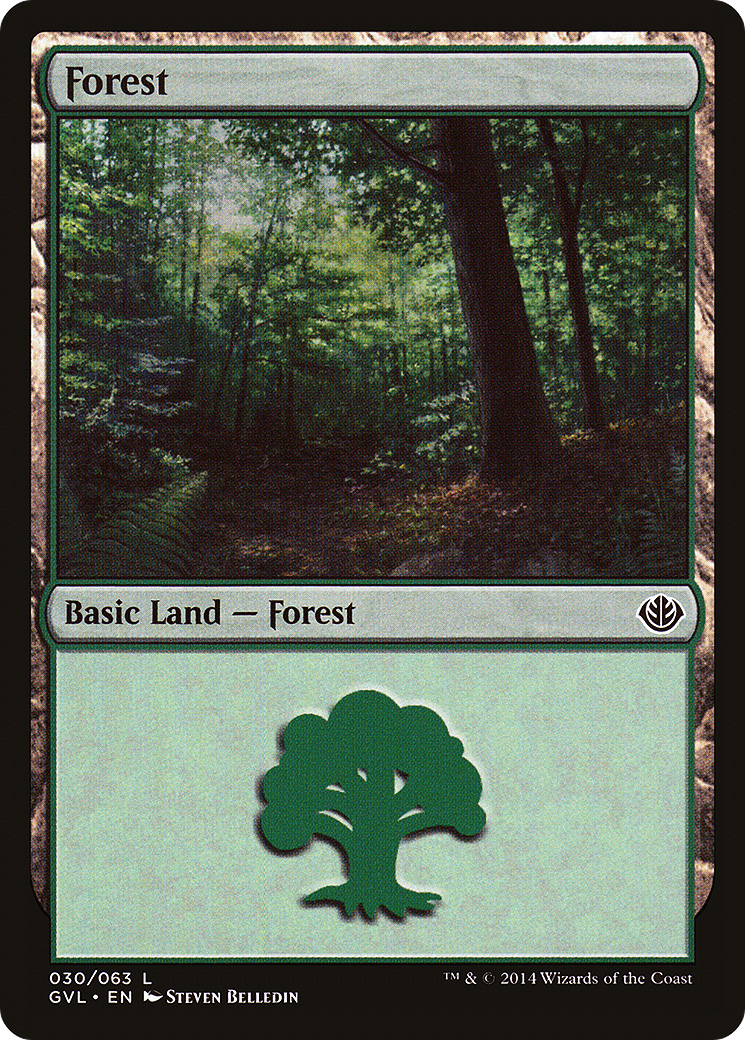 Forest (30) (Garruk vs. Liliana) [Duel Decks Anthology]-1