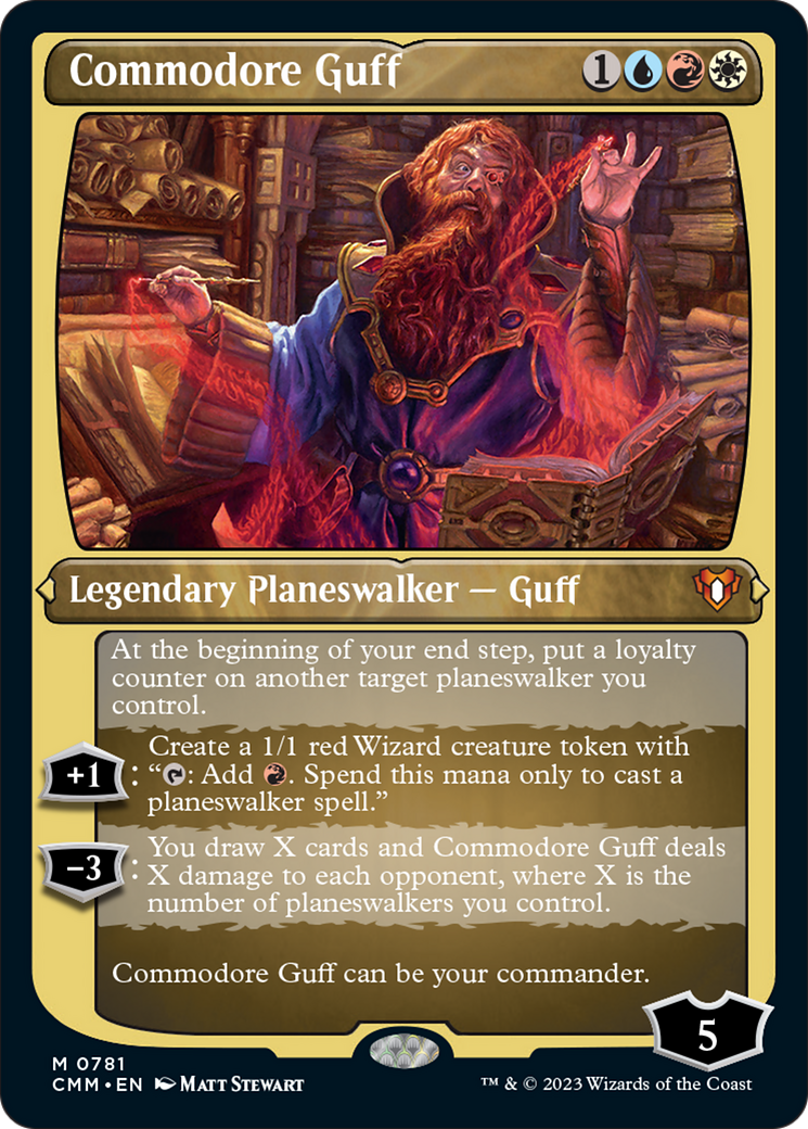 Commodore Guff (Display Commander) (Foil Etched) [Commander Masters]-1