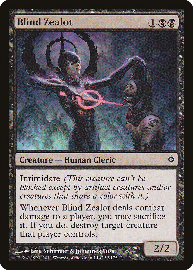 Blind Zealot [New Phyrexia]-1