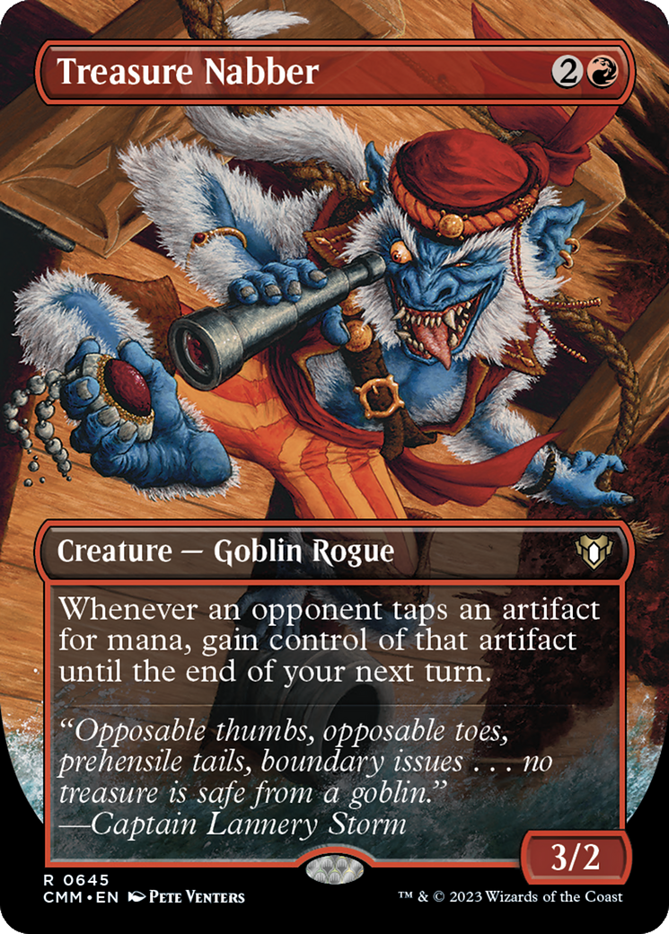 Treasure Nabber (Borderless) (CMM-645) - Commander Masters (Borderless)-1