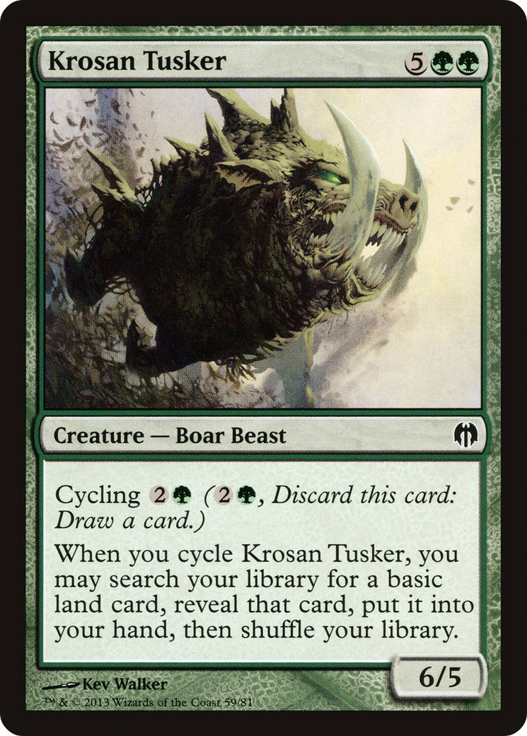 Krosan Tusker [Duel Decks: Heroes vs. Monsters]-1