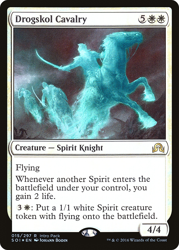 Drogskol Cavalry (Intro Pack) [Shadows over Innistrad Promos]-1
