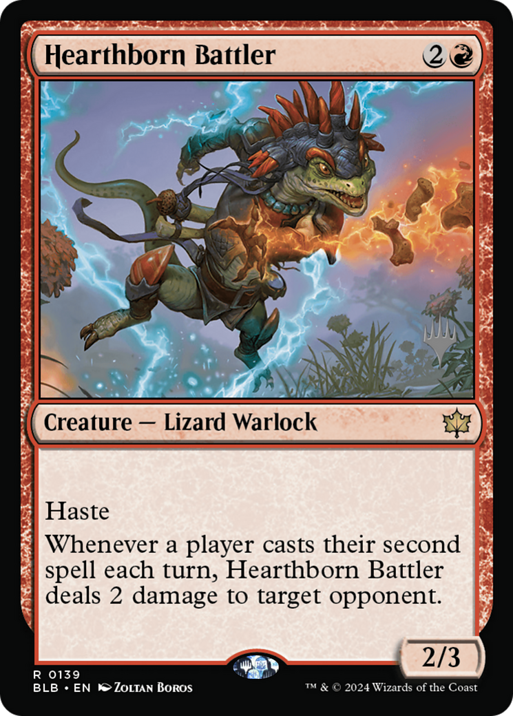 Hearthborn Battler (Promo Pack) [Bloomburrow Promos]-1