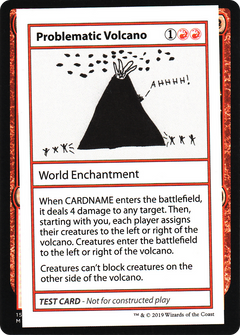 Problematic Volcano (2021 Edition) [Mystery Booster Playtest Cards]-1