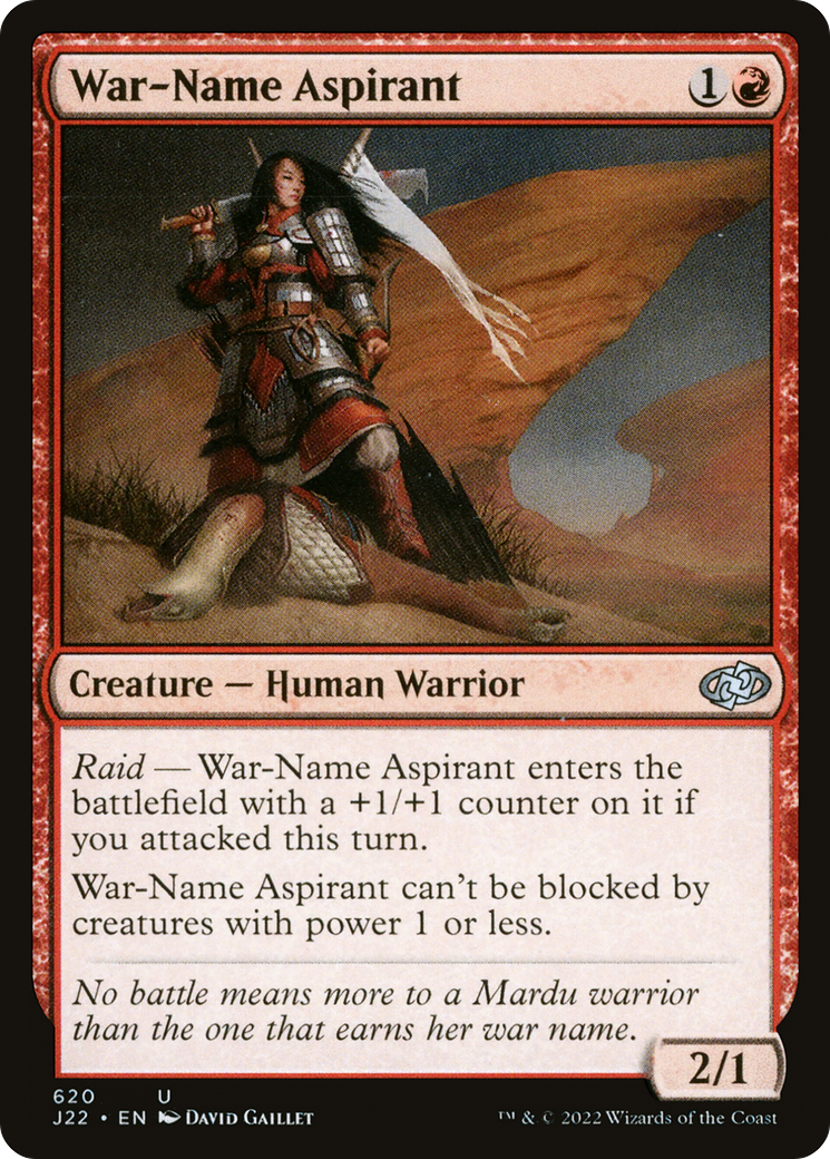 War-Name Aspirant (J22-620) - Jumpstart 2022-1