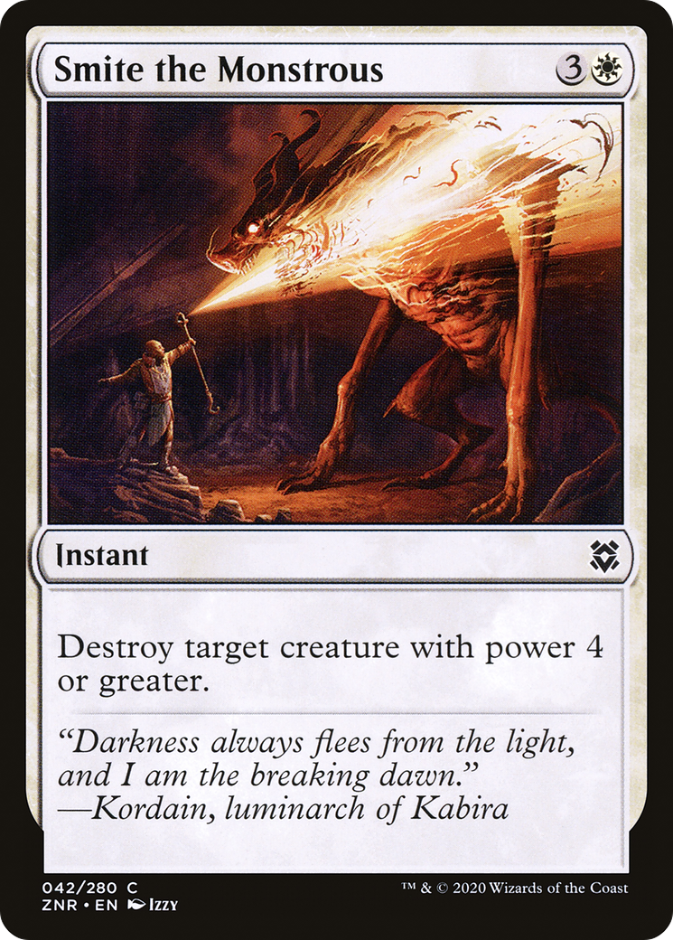 Smite the Monstrous [Zendikar Rising]-1
