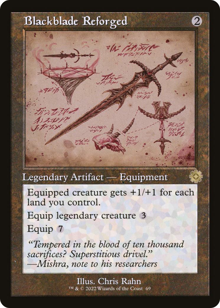 Blackblade Reforged (Retro Schematic) [The Brothers' War Retro Artifacts]-1