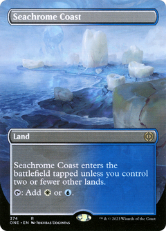Seachrome Coast (Borderless Alternate Art) [Phyrexia: All Will Be One]-1