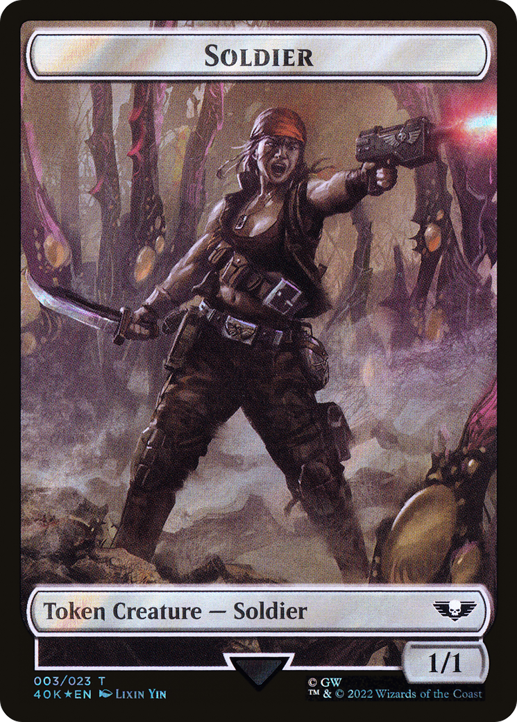 Soldier (T40K-03★) - Warhammer 40,000 Tokens Foil-1