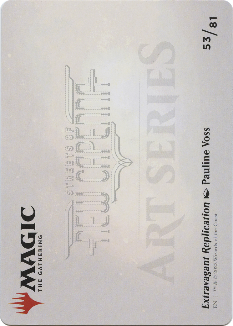 Extravagant Replication // Extravagant Replication (ASNC-053) - New Capenna Art Series (Borderless) Foil-2