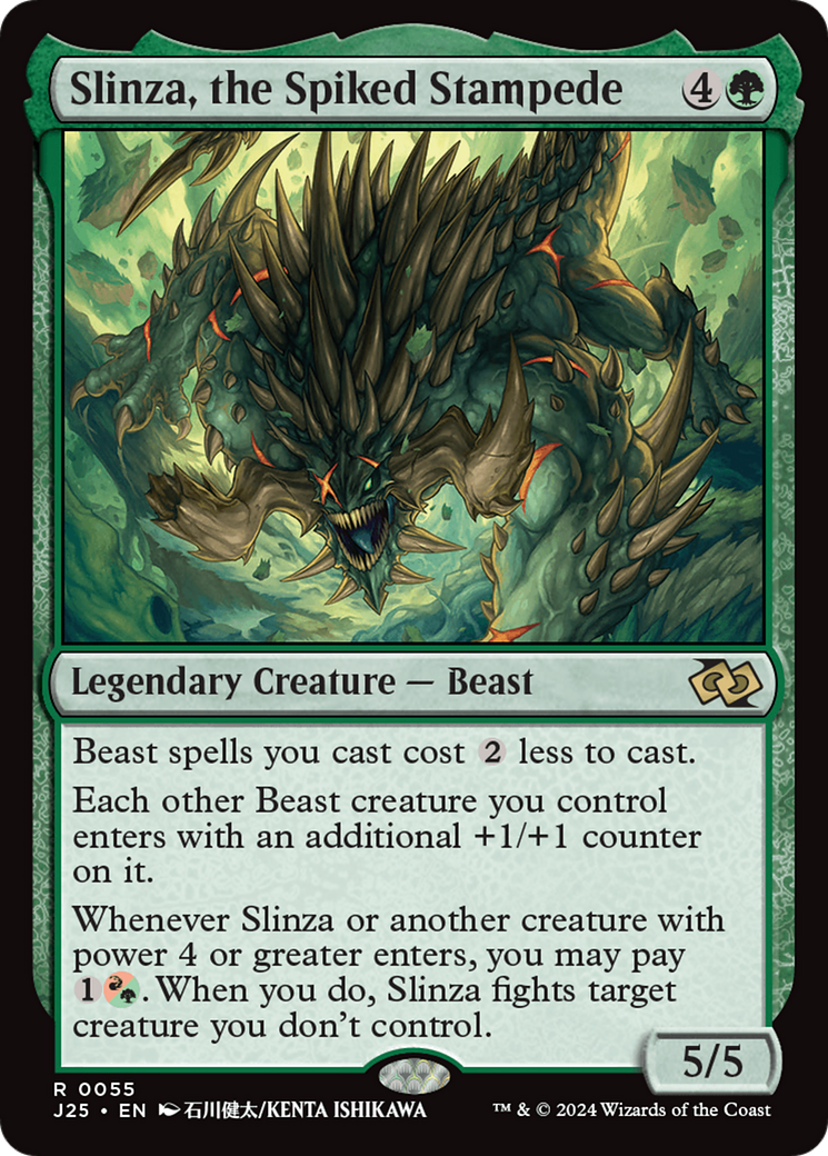 Slinza, the Spiked Stampede (Anime) [Foundations Jumpstart]-1