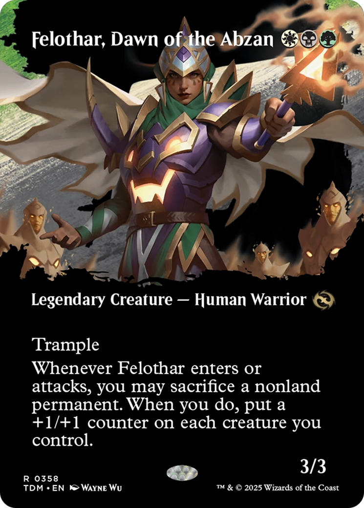 Felothar, Dawn of the Abzan (Borderless) [Tarkir: Dragonstorm]-1