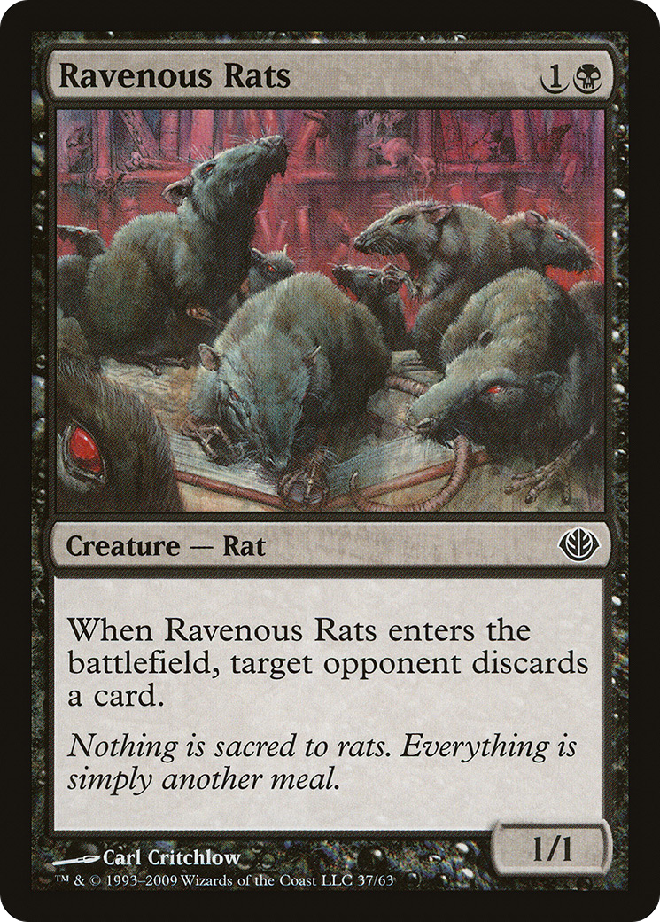 Ravenous Rats [Duel Decks: Garruk vs. Liliana]-1