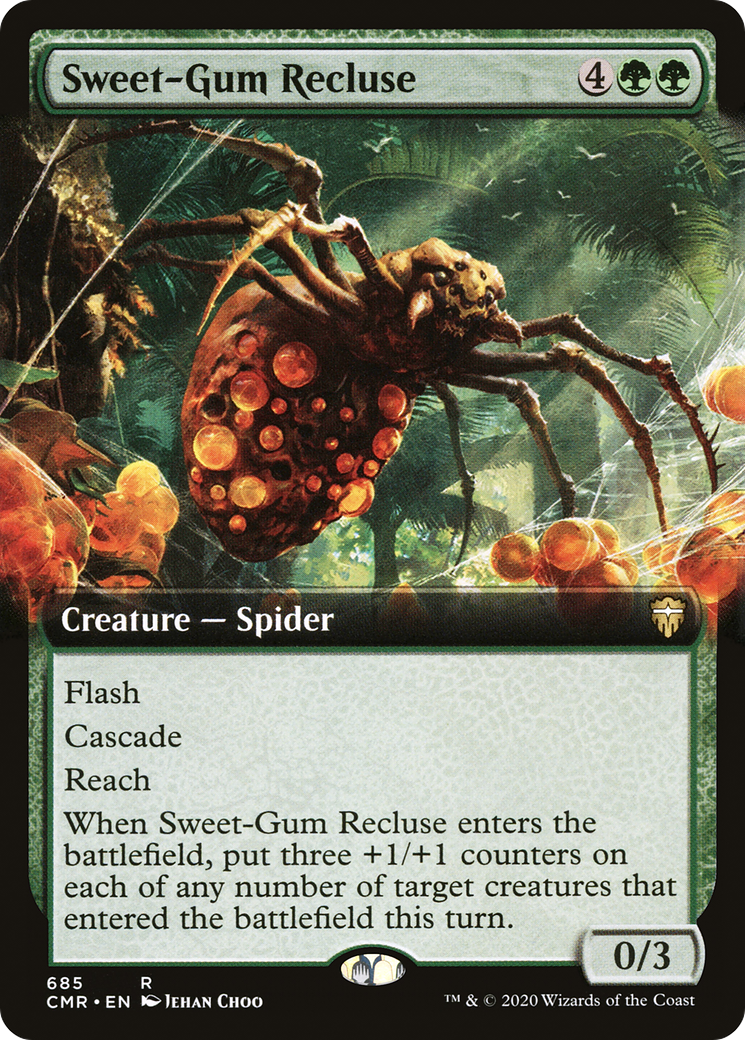 Sweet-Gum Recluse (Extended Art) [Commander Legends]-1
