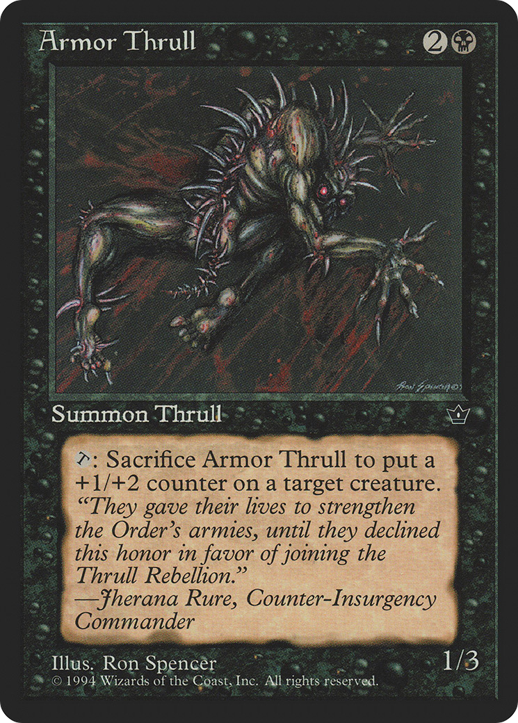Armor Thrull (Ron Spencer) [Fallen Empires]-1