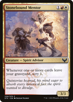 Stonebound Mentor [Strixhaven: School of Mages]-1