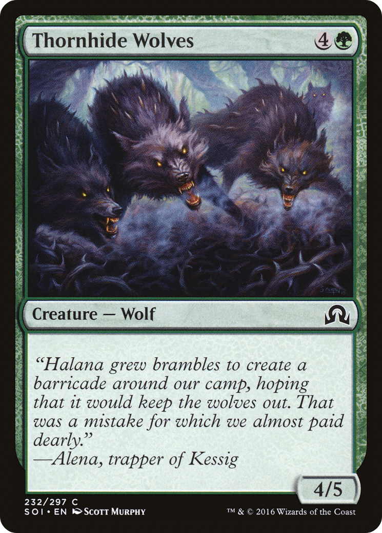 Thornhide Wolves [Shadows over Innistrad]-1