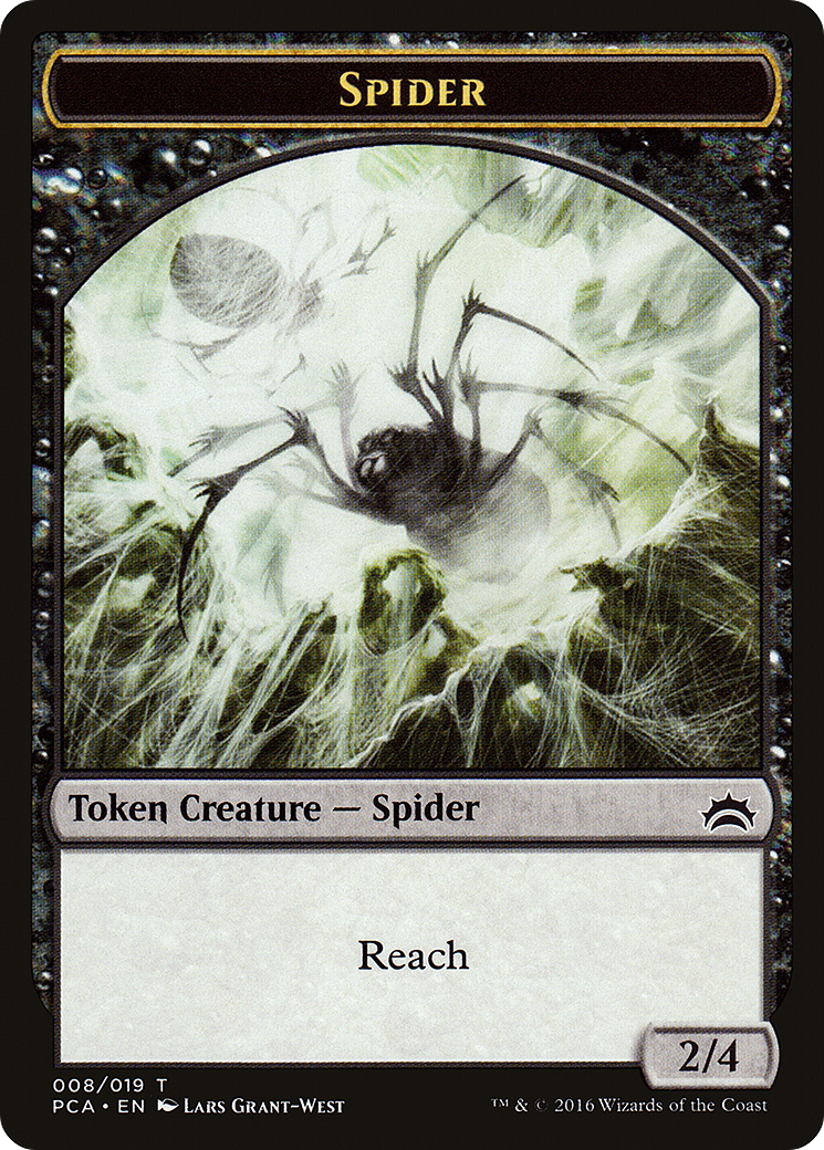 Spider // Saproling Double-Sided Token [Planechase Anthology Tokens]-3
