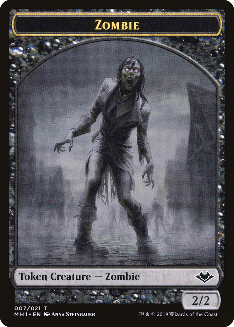 Zombie Token (007) (MH1-007) - Modern Horizons Tokens Foil-1