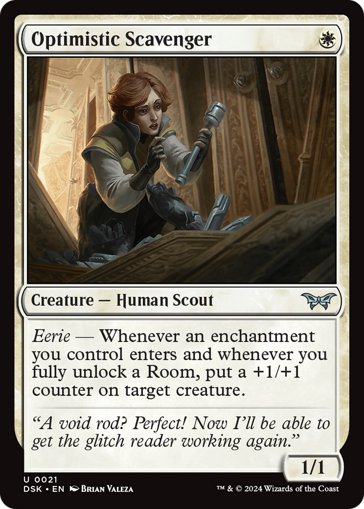 Optimistic Scavenger (0021) [Duskmourn: House of Horror]-1