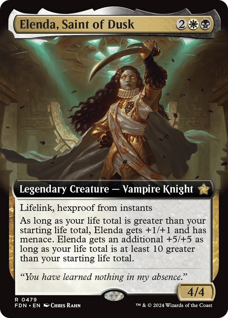 Elenda, Saint of Dusk (Extended Art) [Foundations]-1