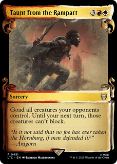 Taunt from the Rampart [The Lord of the Rings: Tales of Middle-Earth Commander Showcase Scrolls]-1
