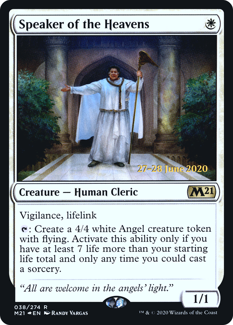 Speaker of the Heavens [Core Set 2021 Prerelease Promos]-1