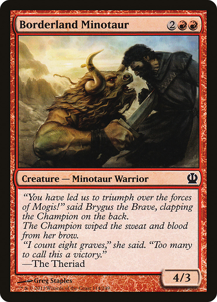 Borderland Minotaur [Theros]-1